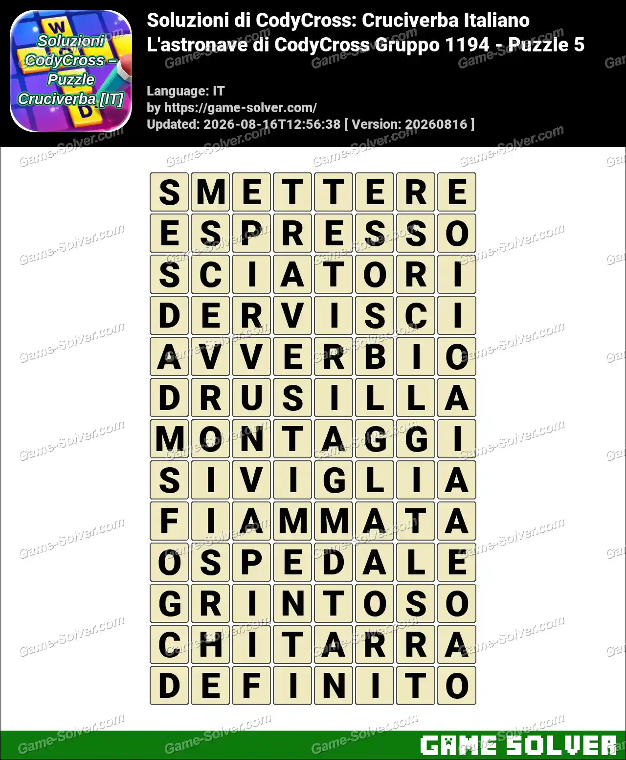 Soluzioni di CodyCross: Cruciverba Italiano L’astronave di CodyCross Gruppo 1194 – Puzzle 5